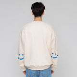 [UNISEX] Elbow SKY Cloud Drawing Smile Sweatshirt