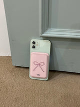 witty glow ribbon macsafe wallet (pink ver.)