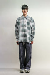 タータンチェックポケットシャツジャケット / TARTAN POCKET SHIRKET(SHIRTS JACKET)-PERMANENT GREEN
