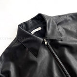 レザークロップドジャケット / UI leather cropped jacket