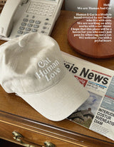 CAT HUMAN LOVE PIGMENT BALL CAP_BEIGE
