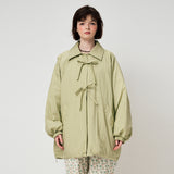 RIBBON PADDED JUMPER, GREEN