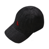 21SS DENIM BALL CAP (black) (6578205229174)