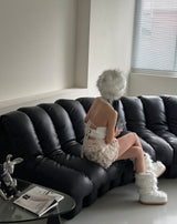 Block Soft Backless Sleeveless