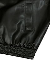 87-STAN030 [VeganLeather] ボールデストスタイリッシュラインバーシティレザージャケット