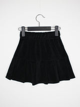 ミニ ベルベット プリーツ スカート / Mini Velvet Pleated Skirt (4color)