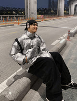 No.0496 glossy overfit padding JP (7color)