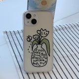 Black - LOVE VASE Phone Case