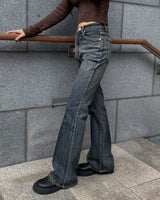 Calm boots cut denim pants