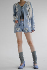 アーガイルニットショートパンツ / Argyle Knit Short Pants (3color)