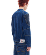 BIKER DENIM ZIP JACKET (BLUE)