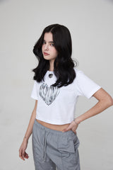 クロームハートクロップTシャツ / CHROME HEART CROP T-SHIRT WHITE
