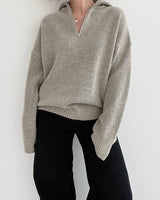 オレインハーフジップアップニット / Orein Half Zip Up Knit (6color)
