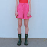 ラッフルヘムショーツ / RUFFLE HEM SHORTS, PINK