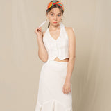 プリーツスカート / PLEATS SKIRT (WHITE)