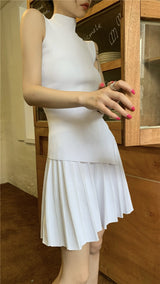 アンフッテッドトップ スカート ツーピース/Unfooted Top Skirt Two Piece