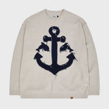 Marine reversible graphic knit