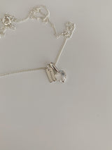 ヒルトンムーンストーンハートネックレス / [925silver] Hilton Moonstone Heart Necklace