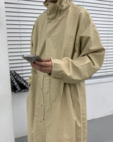 ハイネックカラーコート/SK High-Neck Collar Coat (3 colors)