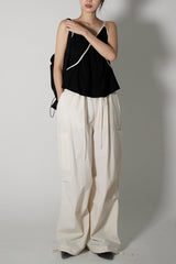 ブラックラインスリーブレスブラウス / black line sleeveless blouse