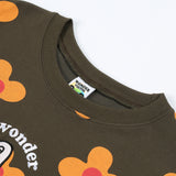 フラワーパターンスウェットシャツ / Flower pattern Sweat-shirt (4473266667638)