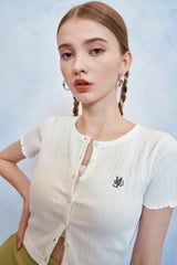 HIDE Tube Top Cardigan (White) (6570969956470)