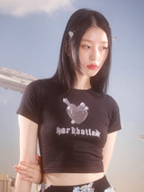 0 2 hardboiled crop t-shirt - BLACK (6567587479670)