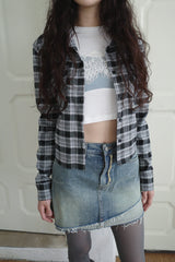 ラバークロップチェックシャツ / Rubber Crop Check NB (2 colors)