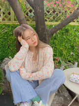 cotton candy cardigan set (6686089904246)