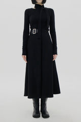 サイドベルトロングスカート / Side belt long skirt (2color)