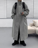 ハイネックカラーコート/SK High-Neck Collar Coat (3 colors)