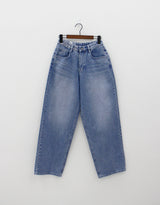 ラウンドワイドデニムパンツ / round wide denim pants