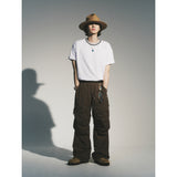 ニットカラーラウンドTシャツ / KNITTING COLLAR ROUND T-SHIRT_WH