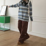 Doka Pocket Cargo Cotton Long Wide Pants