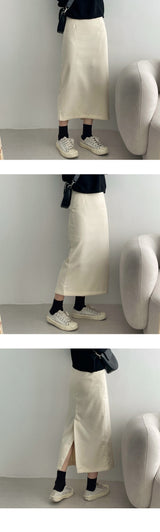 ビランバックオープンロングスカート / Viran back open long skirt