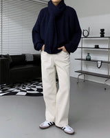 アルパカマフラーニットセット / BL Alpaca Muffler Knit Set (4 colors)