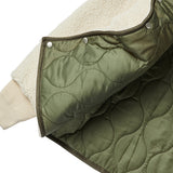 リバーシブルフリースジャンパー/REVERSIBLE FLEECE JUMPER-KHAKI