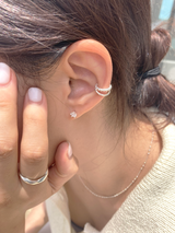[92.5silver] essential cubic piercing (2sizes)