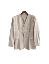 Tuck Collarless Jacket (6691392684150)