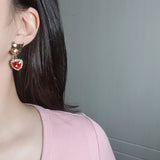 メルビーザキャットシリーズ - レッドハートピアス / Melbie The Cat Series - Red Heart Piercing