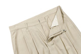 エッセンシャルワイドスラックス/ESSENTIAL WIDE SLACKS_BEIGE