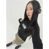 スタックスローガンロゴウォーマークロップ長袖Tシャツ / STACK SLOGAN LOGO WARMER CROP 3COLOR