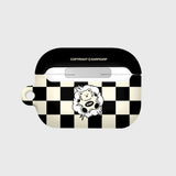 CHECK BOARD BABA-BLACK/IVORY(AIR PODS PRO-HARD) (6602476355702)