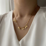 ビンテージバタフライトグルバーネックレス/jn Vintage Butterfly Toggle Bar Necklace
