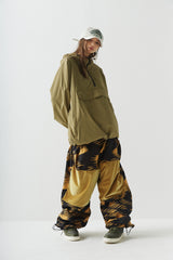 コージーフーデッドアノラックジャケット/BSR2223FWJK083 COZY HOODED ANORAK JACKET KHAKI