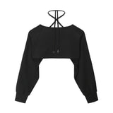 0 4 XXX strap bolero - BLACK (6683342667894)