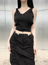 932. Eve hood blackless top (2color)