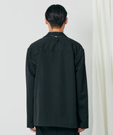2ウェイナポリカラーストリングシャツジャケット / 2way napoli collar string shirt jacket