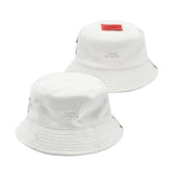 MARBLE REVERSIBLE FLEECE BUCKET HAT WHITE / BLACK (4626265669750)