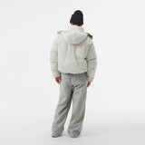 FMCM 23AW 変則キルティング立体構造脱着式フードダウンジャケット